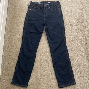 J. Crew 9" mid-rise vintage slim-straight jean in resin rinse